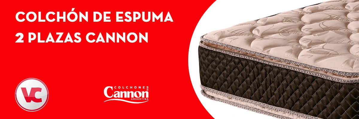 Colchón de espuma 2 plazas Cannon