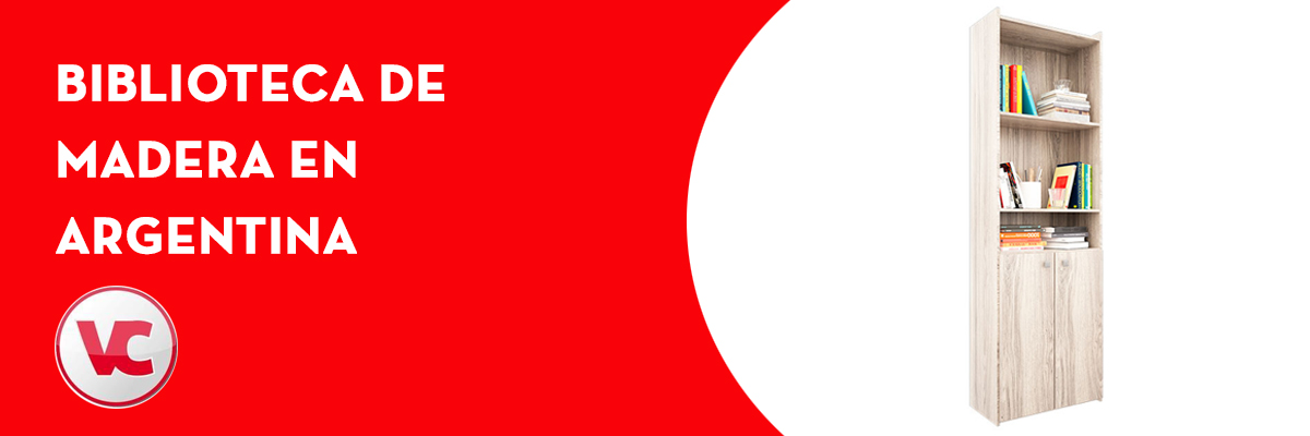 Biblioteca de madera en Argentina