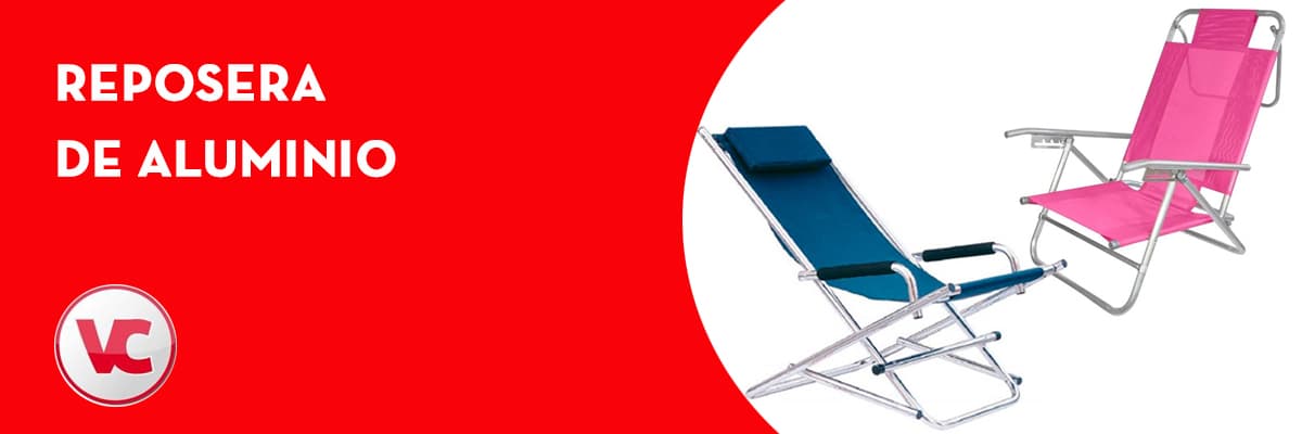 Reposera de aluminio