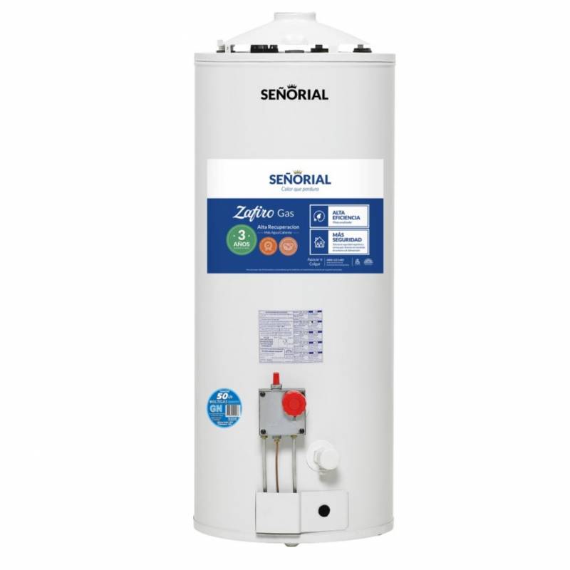 Señorial Termotanque Multigas 50 Lts Tszp50 Zafiro Alta Recuperacion