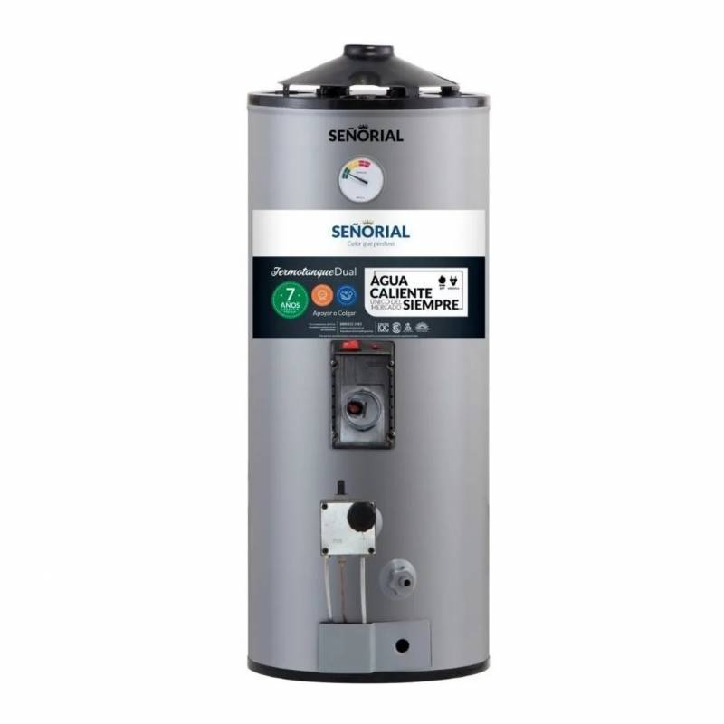 Señorial Termotanque Dual Electrico/Multigas 50 Lts Tgep-50 Alta Recuperacion Pie/Colgar