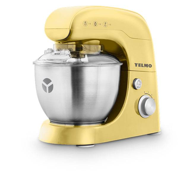 Yelmo Batidora Pie Con Bolw Planetaria Amarilla Bb1103