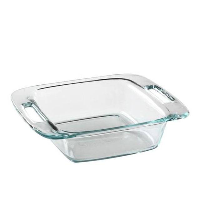 Pyrex Fuente Cuadrada 20Cm Con Asas Easy Grab 1085797