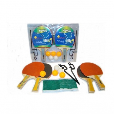Talla Paleta Ping Pong Con Red X4  15081