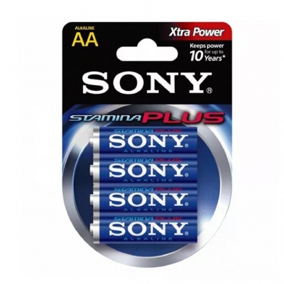 Sony Pila Alcalina Aa   X4 Am3-b4 Blue