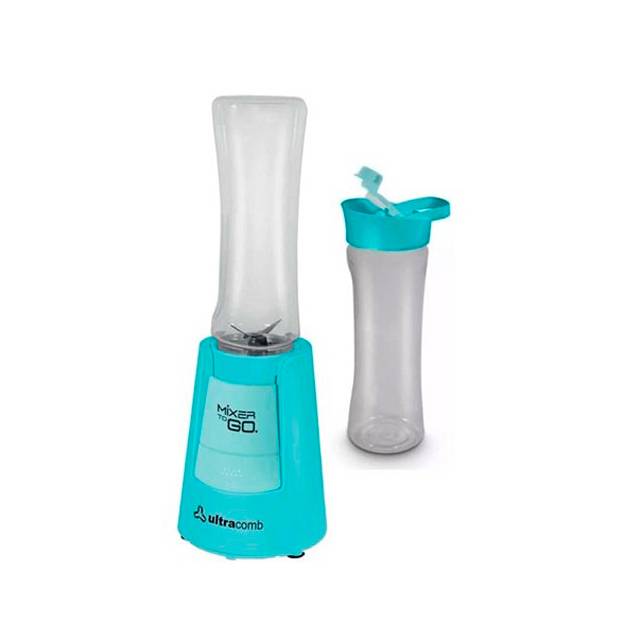Ultracomb Licuadora Jarra Plastica Mixer To Go Celeste Lc2203