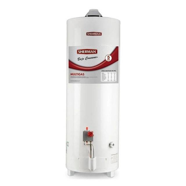 Sherman Termotanque Multigas Pie 120 Lts Tpgp120Msh13 Conexion Superior