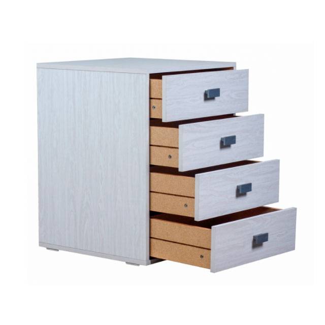 Ricchezze Ecopack Cajonera 4 Cajones Blanco Veta