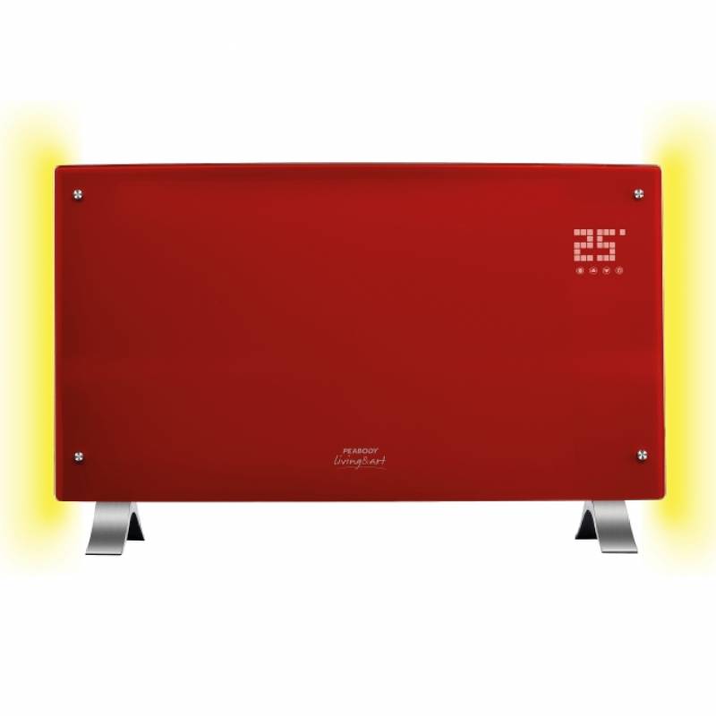 Peabody Vitroconvector Curvo Digital Pe-Vqd20R Rojo 2000W