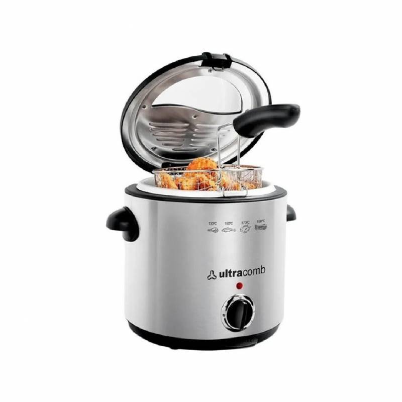 Ultracomb Freidora De Aceite 1.5Lts 1000W Fr-8301 Inox
