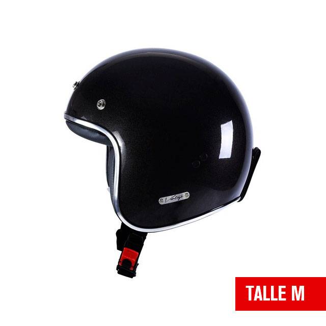 Vertigo Casco Vintage History2 Negro Metal Cmof1066N2M Talle M