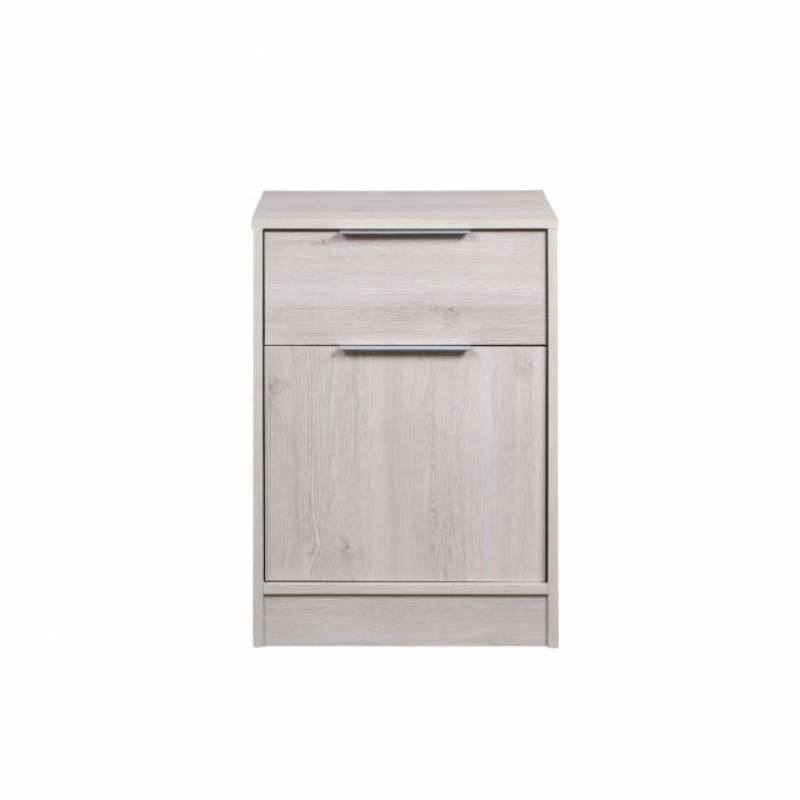 Ricchezze Murano Mesa Luz 1 Puerta 1 Cajon Pino Blanco