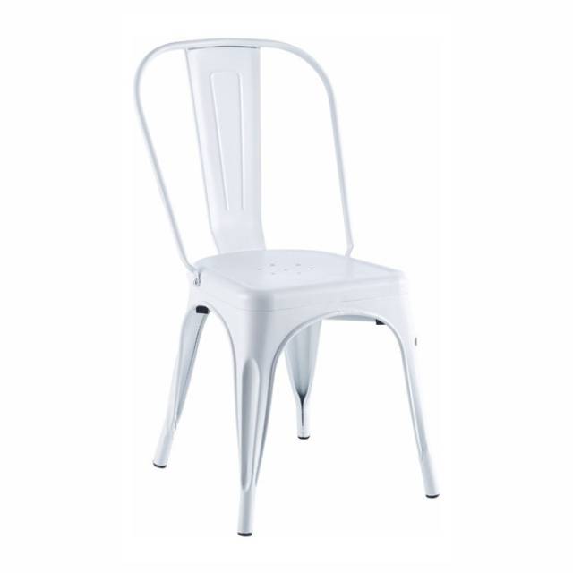 Vanguard Silla Tolix Acero Blanca Dc1847B
