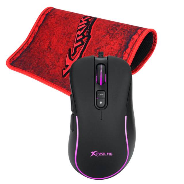 Xtrike Me Kit Mouse Gamer Optico +Pad Mouse Xtgmp00290