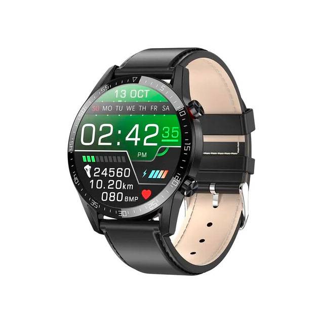 Grow Home Reloj Inteligente Smartwatch Gr13 Marron/negro Android De Cuero