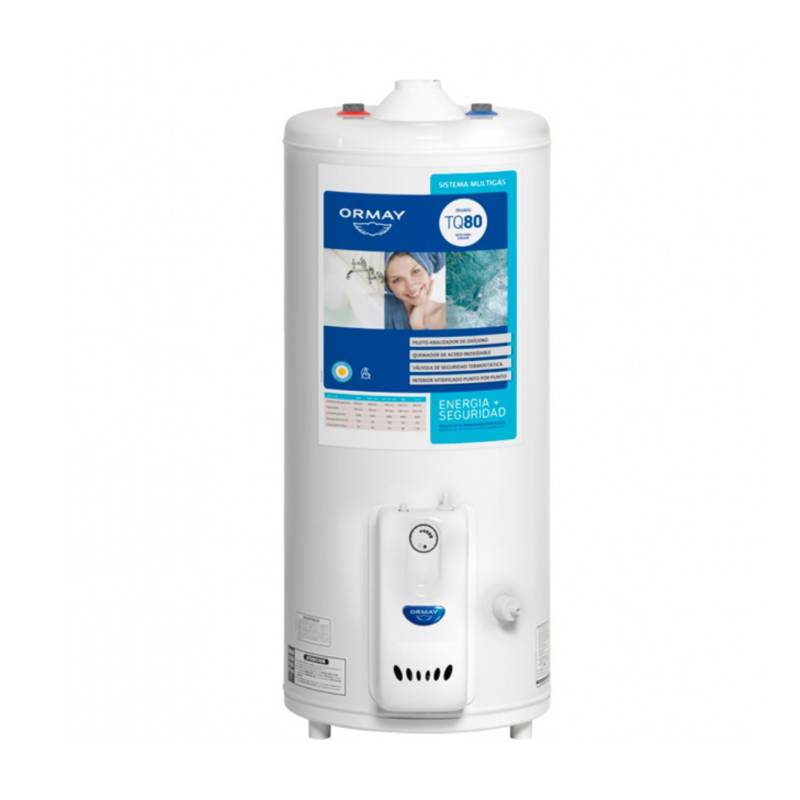 Ormay Termotanque Multigas  110 Lts Tq110 Conexion Superior Colgar/Pie