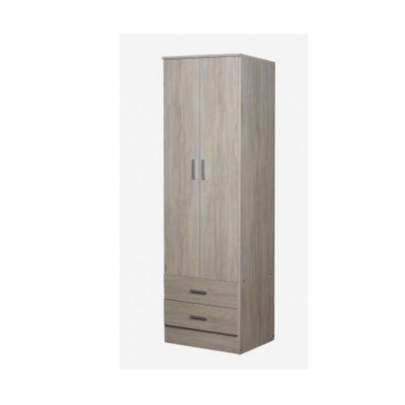 Ricchezze Nuevo Tana Plus Placard 2 Puertas 2 Cajones Fresno Blanco
