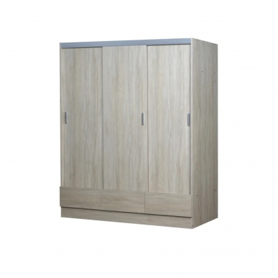 Ricchezze Nuevo Tana Plus Placard Corredizo 3 Puertas Fresno Blanco