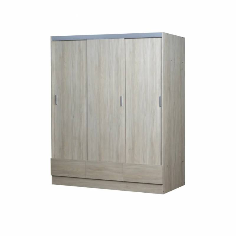 Ricchezze Nuevo Tana Plus Placard Corredizo 3 Puertas Fresno Blanco