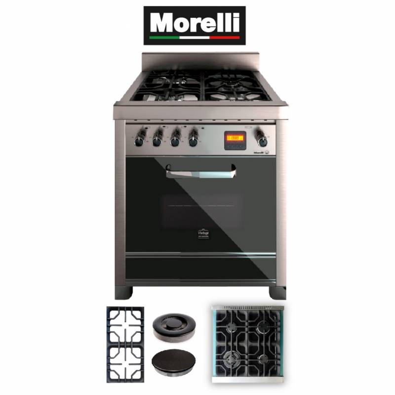Morelli Hogar Cocina Vintage 600 Negra 18025 (Multigas)