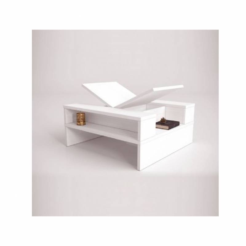 Ricchezze Trapani Mesa De Living Roble Blanco