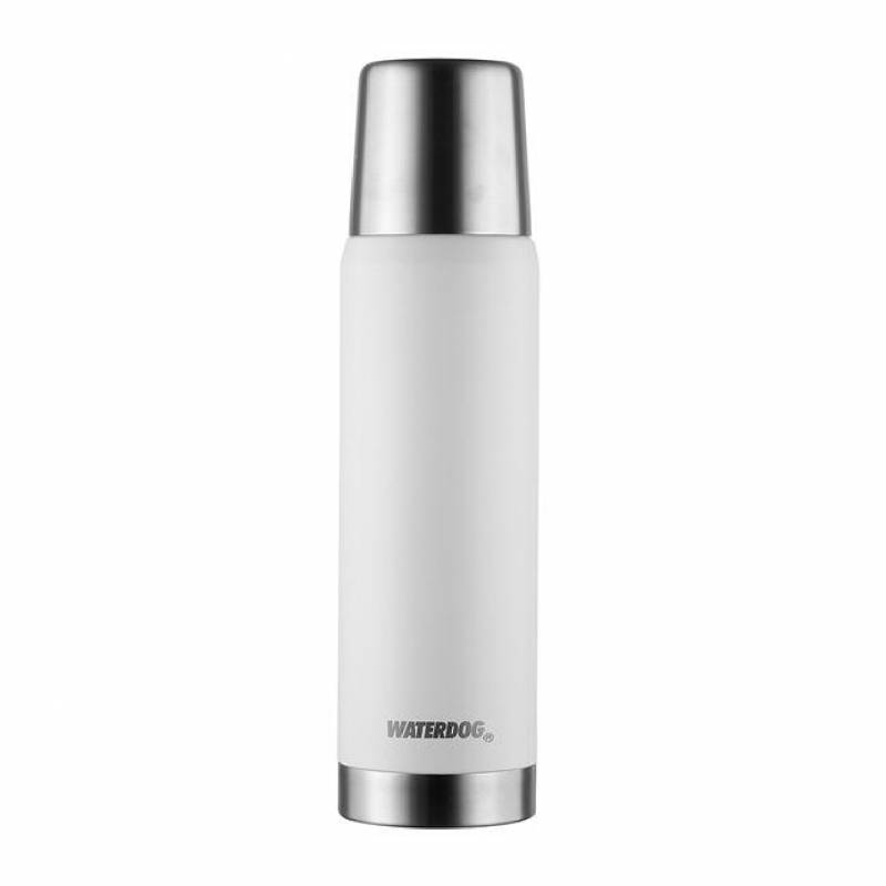 Waterdog Termo 1Lts Acero Obus Blanco