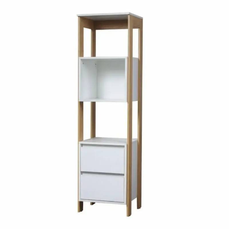 Ricchezze Calabria Modulo Columna 2 Cajones Hickory/Blanco