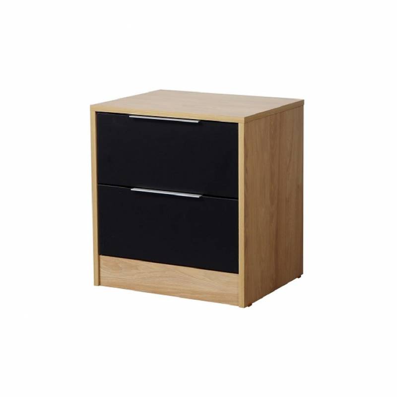 Ricchezze Murano Mesa Luz 2 Cajones Hickory/Negro