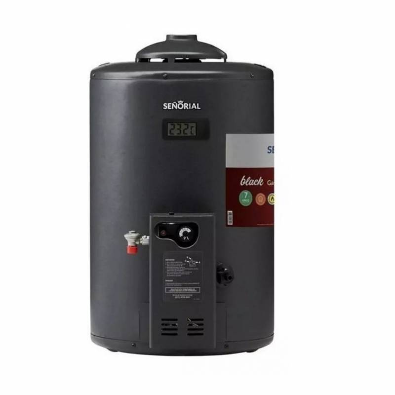 Señorial Termotanque Multigas 50 Lts Black 2.0 Tsbg50 Superior/Inferior Apoyar/Colgar
