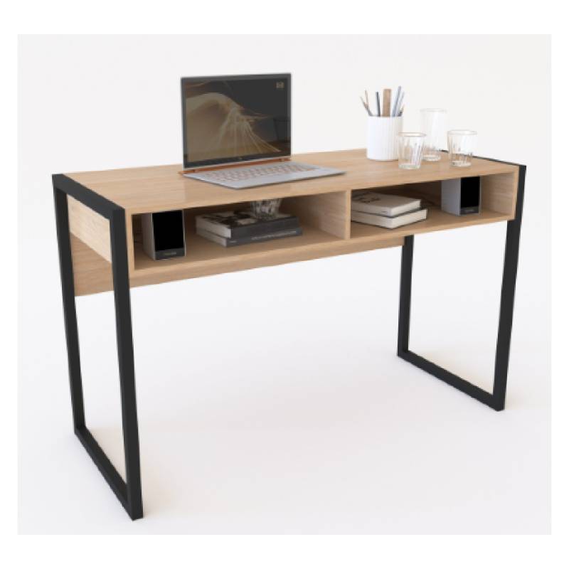 Delos Escritorio 1.30 Hierro Dst23Rnn Roble Nebraska Natural