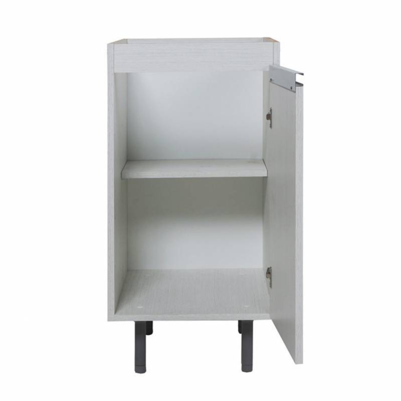 Ricchezze Arco Bajo Mesada 0.40 Roble Blanco Aluminio Sin Mesada