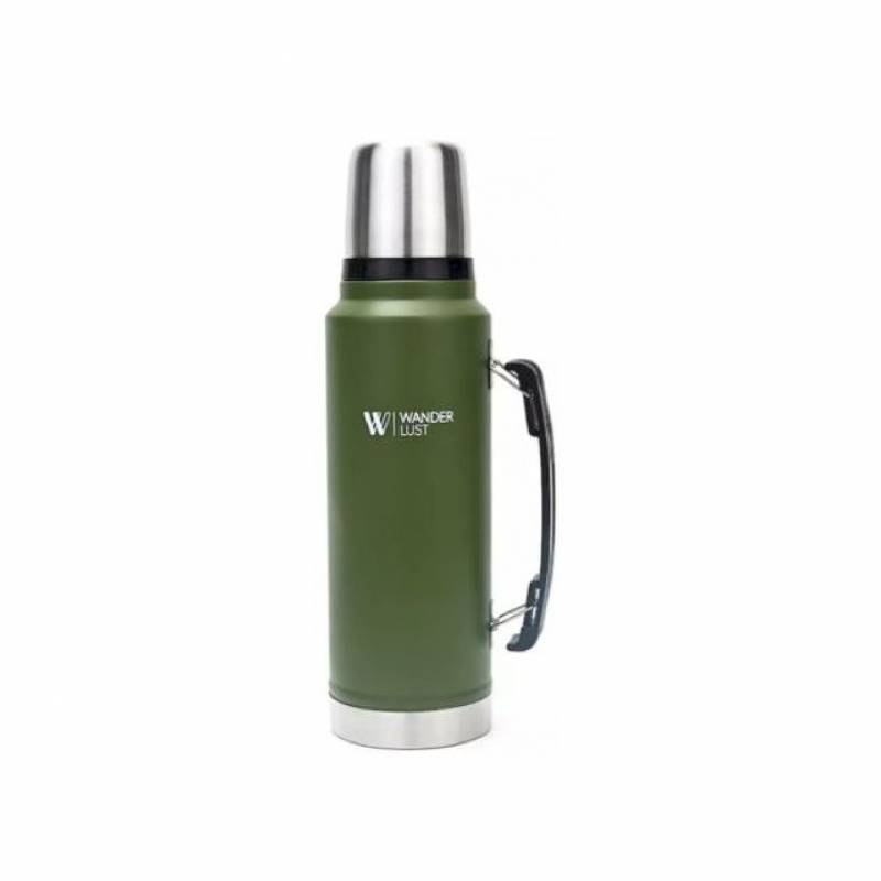 Wanderlust Termo 1.3 Lts Acero C/Manija Verde Ta35196Verd