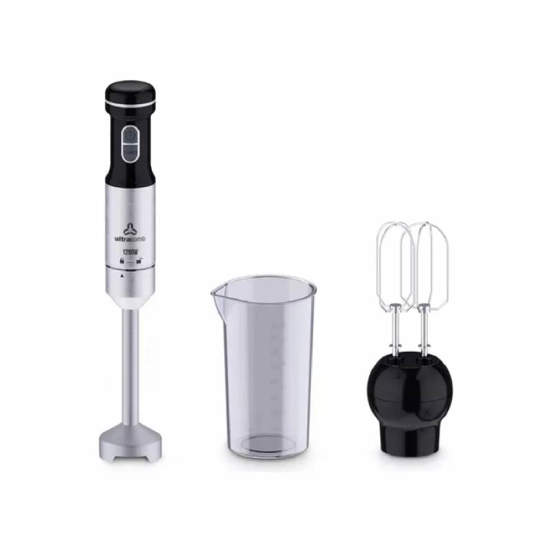 Ultracomb Licuadora Manual 1200W Lm-2550 Mixer Acero Inoxidable