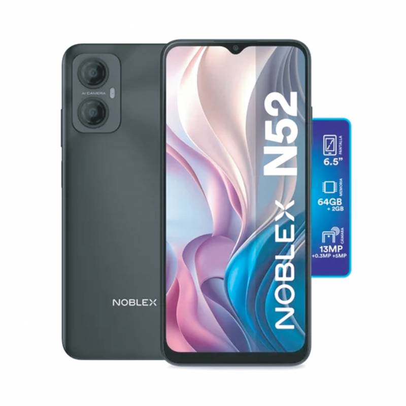 Noblex Celular Libre N52 2Gb 64Gb Negro N52Negro