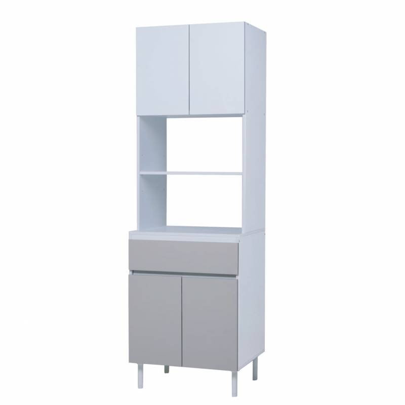 Ricchezze Livorno Despensero 0.60Cm 4 Puertas 1 Cajones Beige Avellana