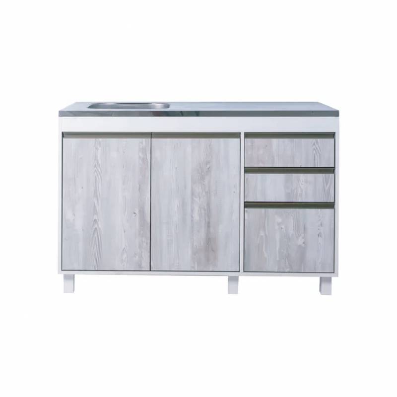 Ricchezze Sorrento Bajo Mesada 1.20 2 Puertas 3 Cajones Cascina-Arcilla