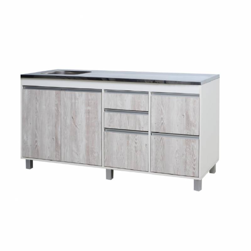 Ricchezze Sorrento Bajo Mesada 1.60 2 Puertas 5 Cajones Cascina-Arcilla