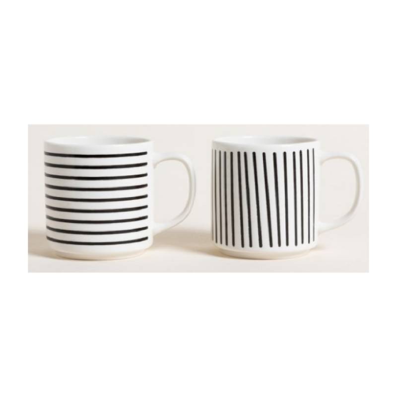 Mishka Taza Mug 350 Ml Lineas Horizontal/Vertical 9054869