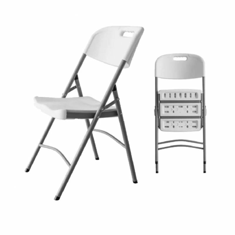 One Box Silla Plegable Blanca Camping Ob-Sc2B