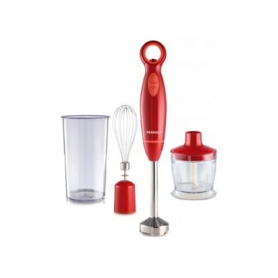 Peabody Licuadora Manual 600W Pe-Lma323R Roja Mixer Minipimer
