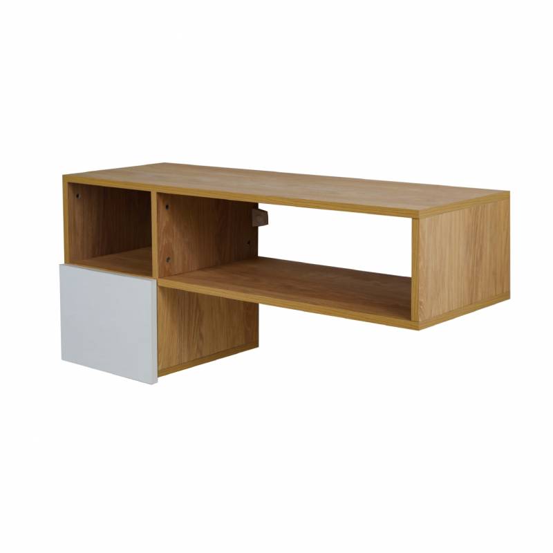 Ricchezze Mesina Rack Comodin Aereo 0.90 1 Cajon Hickory Blanco