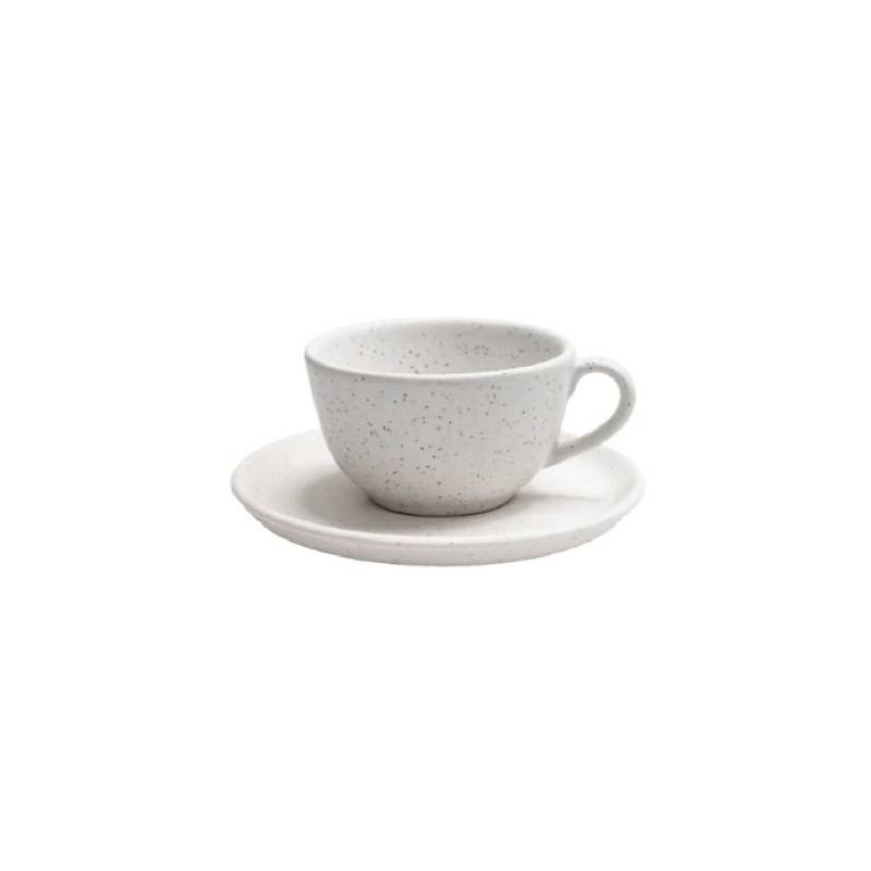 Oxford Flat Taza De Te C/Plato 200 Cc Baunilha Ao04.1A09