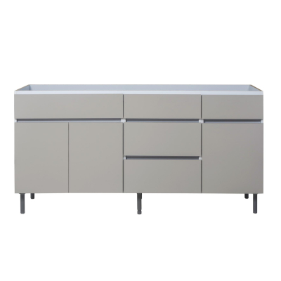 Ricchezze Livorno Bajo Mesada 1.60 3 Puertas 4 Cajones Beige Avellana