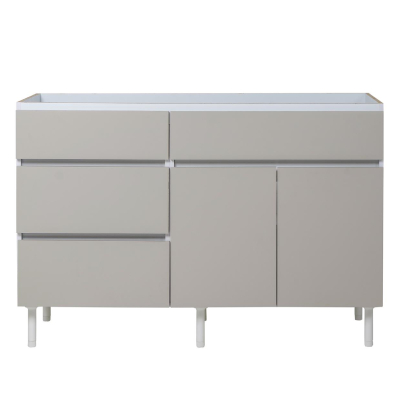 Ricchezze Livorno Bajo Mesada 1.20 2 Puertas 3 Cajones Beige Avellana