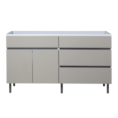 Ricchezze Livorno Bajo Mesada 1.40 2 Puertas 3 Cajones Beige Avellana