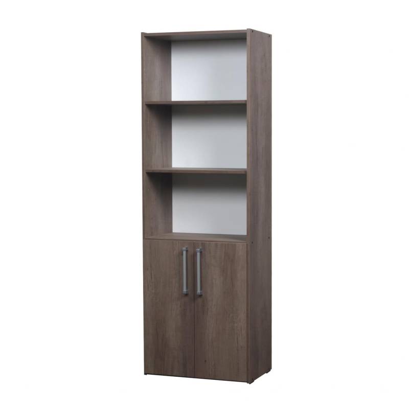 Ricchezze Mesina Biblioteca 5 Espacios 2 Puertas Bajas Nebraska Gris