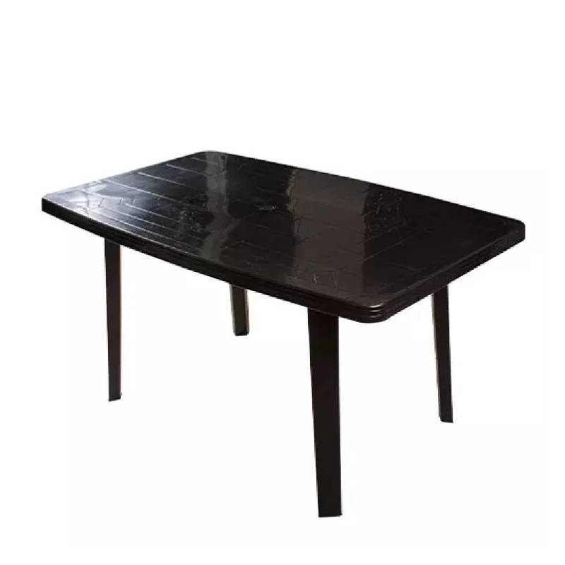 Laury Mesa Rectangular 1.37 Mts Florencia Negra 21173