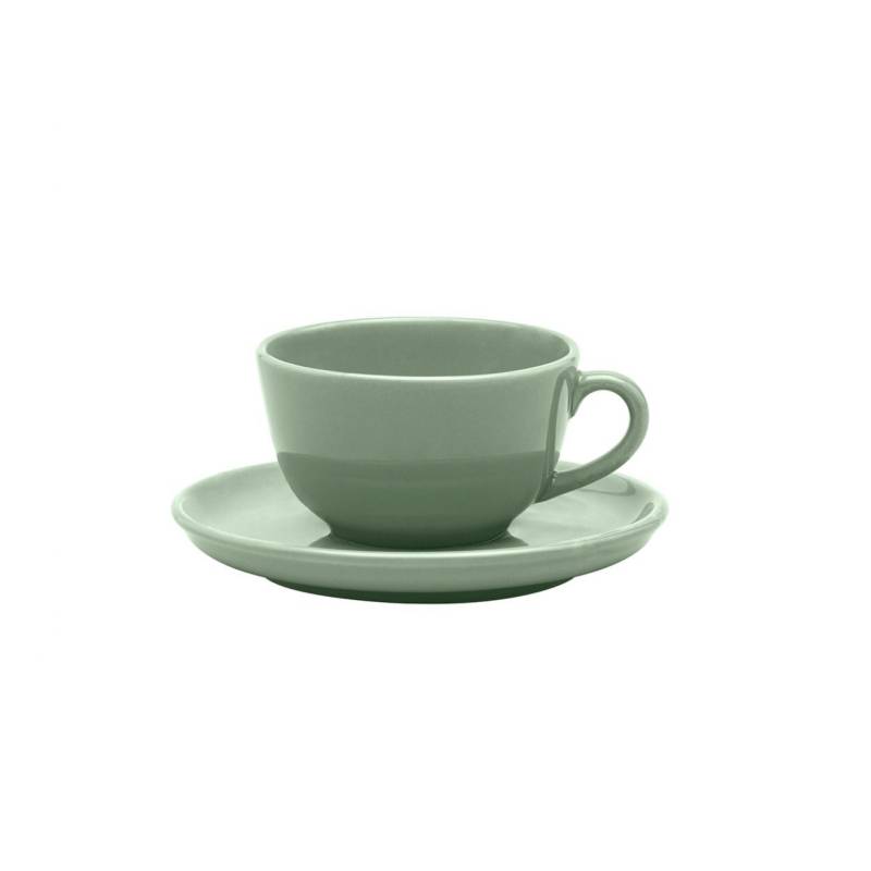 Oxford Flat Taza De Te C/Plato 200 Cc Matcha Ao04.1A04