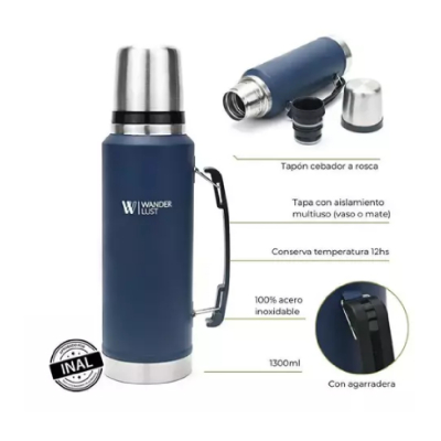 Wanderlust Termo 1 Lts Acero Negro 37117