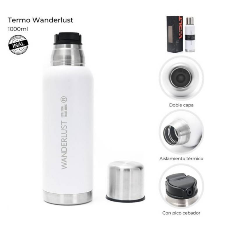 Wanderlust Termo 1 Lts Acero Blanco 39433